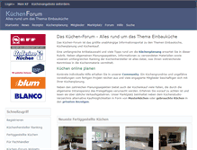 Tablet Screenshot of kuechen-forum.de